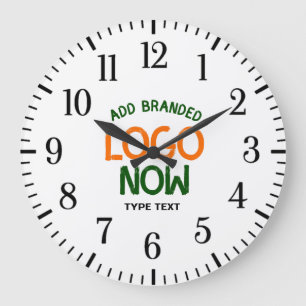 SIMPLE CONTEMPORARY CLEAN WHITE FASHIONABLE CLIENT LARGE CLOCK