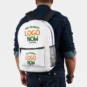 SIMPLE CONTEMPORARY CLEAN WHITE FASHIONABLE CLIENT PRINTED BACKPACK
