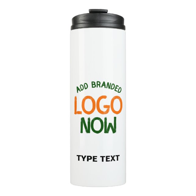 SIMPLE CONTEMPORARY CLEAN WHITE FASHIONABLE CLIENT THERMAL TUMBLER (Front)