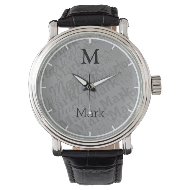 simple, cool and modern personalised watch (Front)