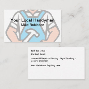 Simple Cool Handyman Business Cards