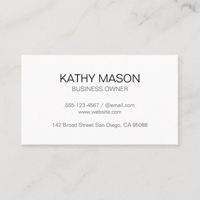 Simple Corporate Business Card (Front)