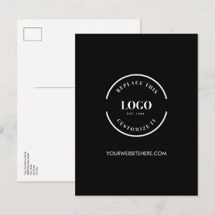 Simple Corporate Custom Business logo website Postcard