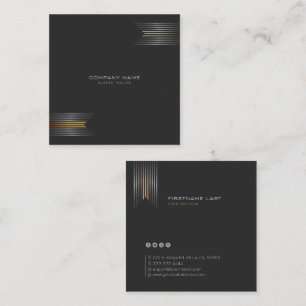 Simple corporate design with stripes design accent loyalty card