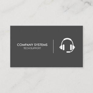 Simple Corporate Headset Business Card
