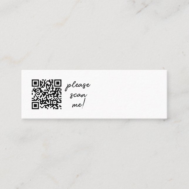 Simple Corporate Website QR Code Business Card (Front)