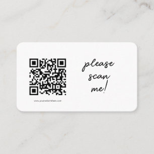 Simple Corporate Website QR Code Business Card