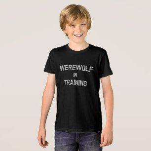 Simple Costume Werewolf Vintage Style Halloween Tri-Blend Shirt