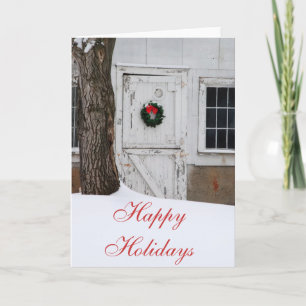 Simple Country Christmas greeting cards