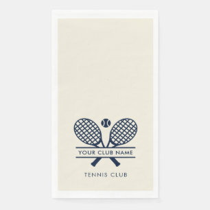 Simple Country Club Name Tennis Team Napkin
