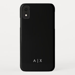 Simple Couple Name monogrammed iPhone XR Case
