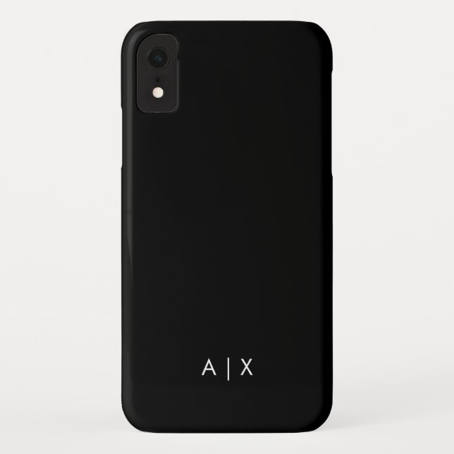 Simple Couple Name monogrammed Case-Mate iPhone Case (Back)