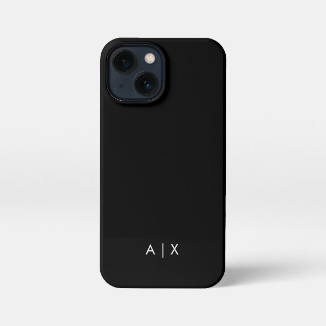 Simple Couple Name monogrammed iPhone Case (Back)