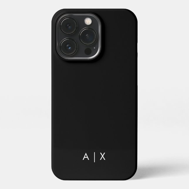 Simple Couple Name monogrammed iPhone Case (Back)