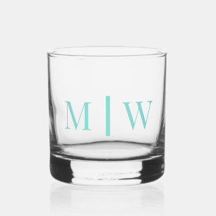 Simple Couple Wedding 2 Initial Mon VS DIY Colours Whiskey Glass