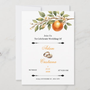Simple Couple Wedding Invitation