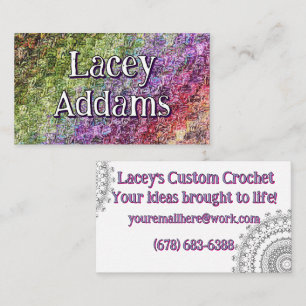 Simple Crochet Art Business Card