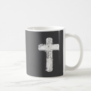 Simple Cross Faith Minimal Christian Symbol Coffee Mug
