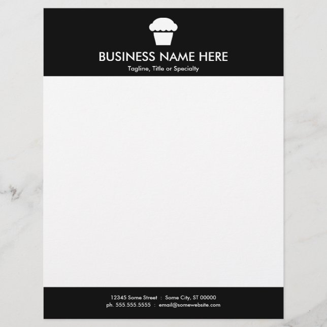 simple cupcake letterhead (Front)