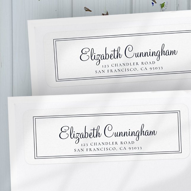 Simple Cursive Script Return Address (Creator Uploaded)