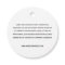 Simple Custom 2" Round White  Signature Hang Tags