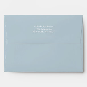 Simple custom address light blue colour envelope