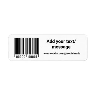 simple custom barcode add your text website QR  Sq