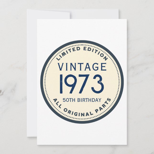 SIMPLE CUSTOM BIRTHDAY  INVITATION (Front)