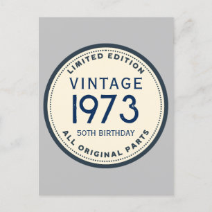 SIMPLE CUSTOM BIRTHDAY POSTCARD