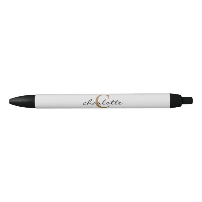 Simple Custom Black Ink Pen (Front)