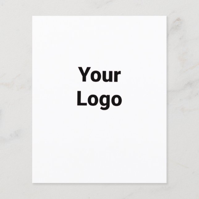 simple custom blue purple black leaves add logo  t flyer (Front)