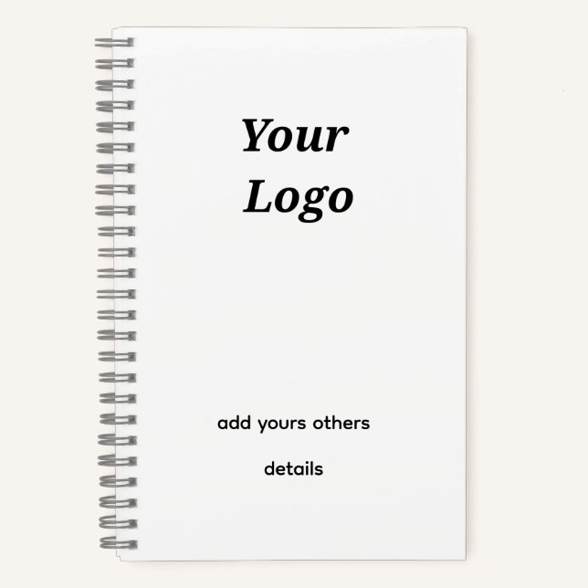 simple custom blue purple black leaves add your  t notebook (Front)