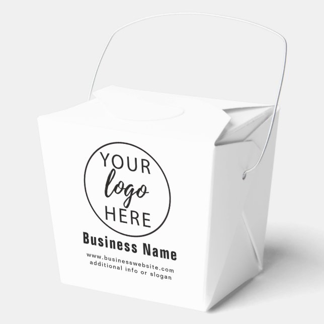 Simple Custom Business Logo Favour Box (Front)