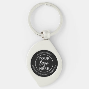 Simple Custom Business Logo Key Ring