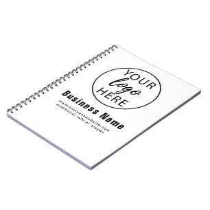 Simple Custom Business Logo Notebook
