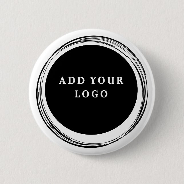 Simple Custom Business Logo Promotional 6 Cm Round Badge (Front)