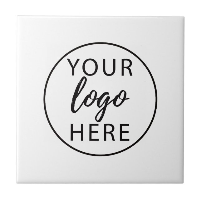 Simple Custom Business Logo Tile (Front)