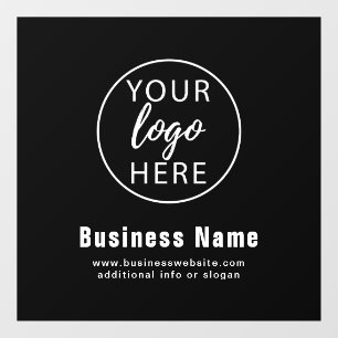 Simple Custom Business Logo Window Cling