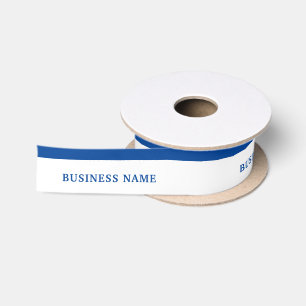 Simple Custom Business Name Branded Satin Ribbon