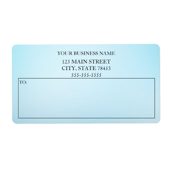 Simple Custom business shipping labels (Front)