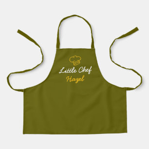 Simple Custom Calligraphy Little Chef Apron