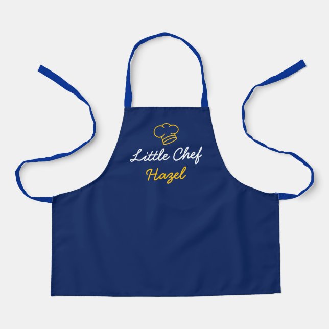 Simple Custom Calligraphy Little Chef Apron (Front)