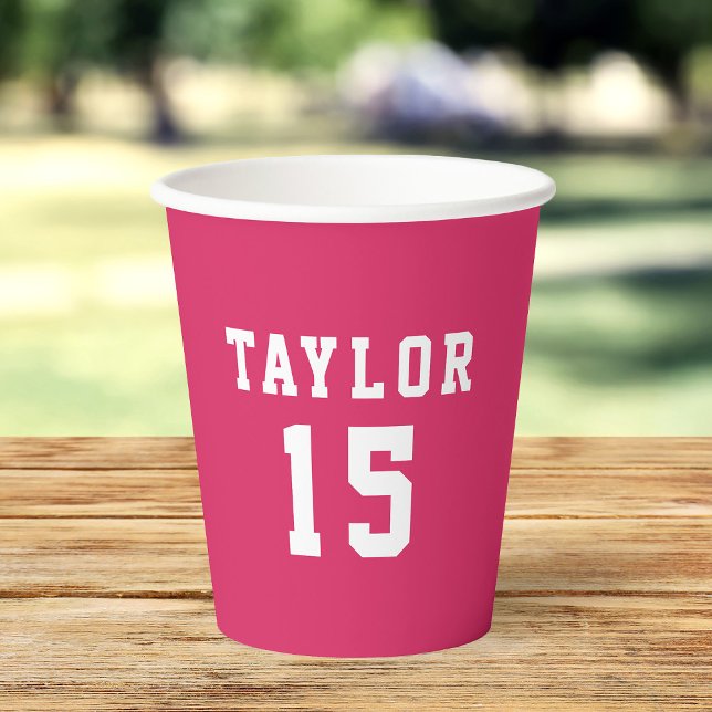 Simple Custom Colour Varsity Paper Cups (Creator Uploaded)
