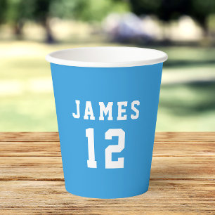 Simple Custom Colour Varsity Paper Cups