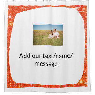 simple custom colourful add your photShower Curtai Shower Curtain