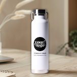 Simple Custom Company Business Logo Text Website Water Bottle<br><div class="desc">Simple Custom Company Business Logo Text Website Water Bottle</div>