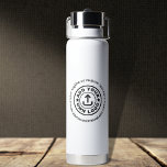 Simple Custom Company Business Logo Website Text  Water Bottle<br><div class="desc">Are you looking for promotional items for your business? Check out this Simple Custom Company Business Logo Website Text Water Bottle. You can add your own logo and text very easily. Or even change the colours and layout in the design tool. Happy Branding!</div>