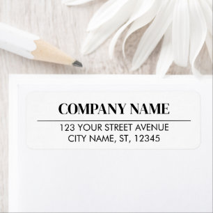 Simple Custom Company Business Return Address 