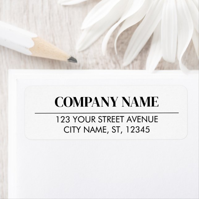 Simple Custom Company Business Return Address  (Insitu)
