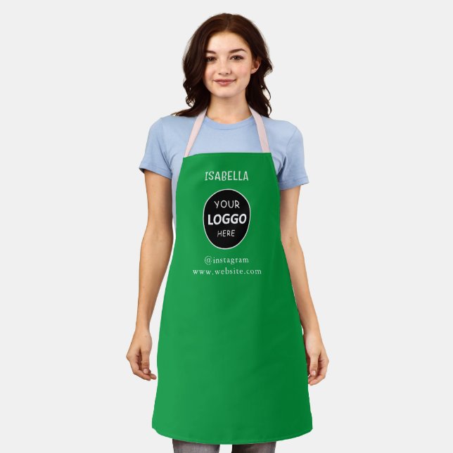 Simple Custom Company Logo personalised  Apron (Worn)